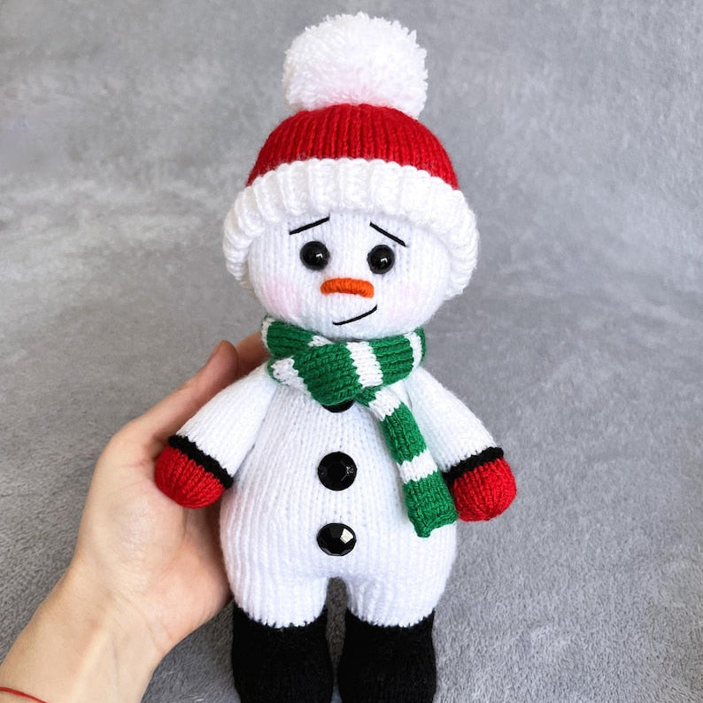 Snowman knitting pattern