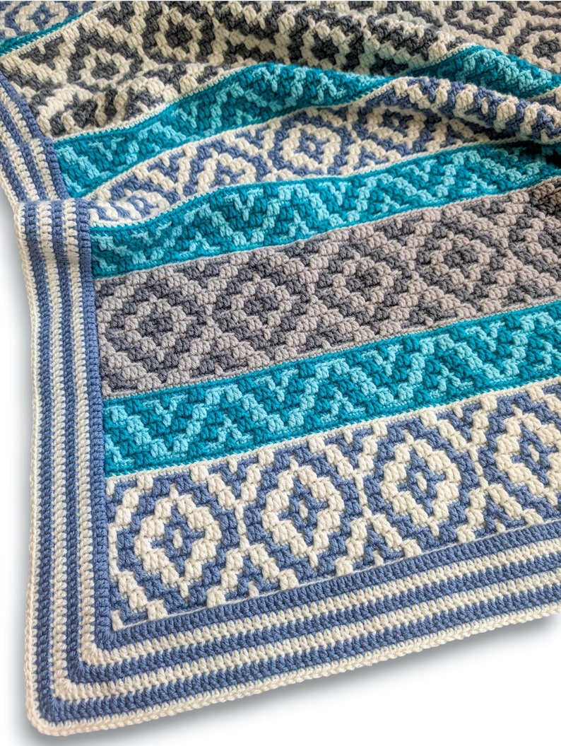 Crochet pattern Ocean Kisses Blanket