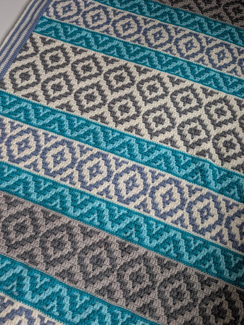 Crochet pattern Ocean Kisses Blanket