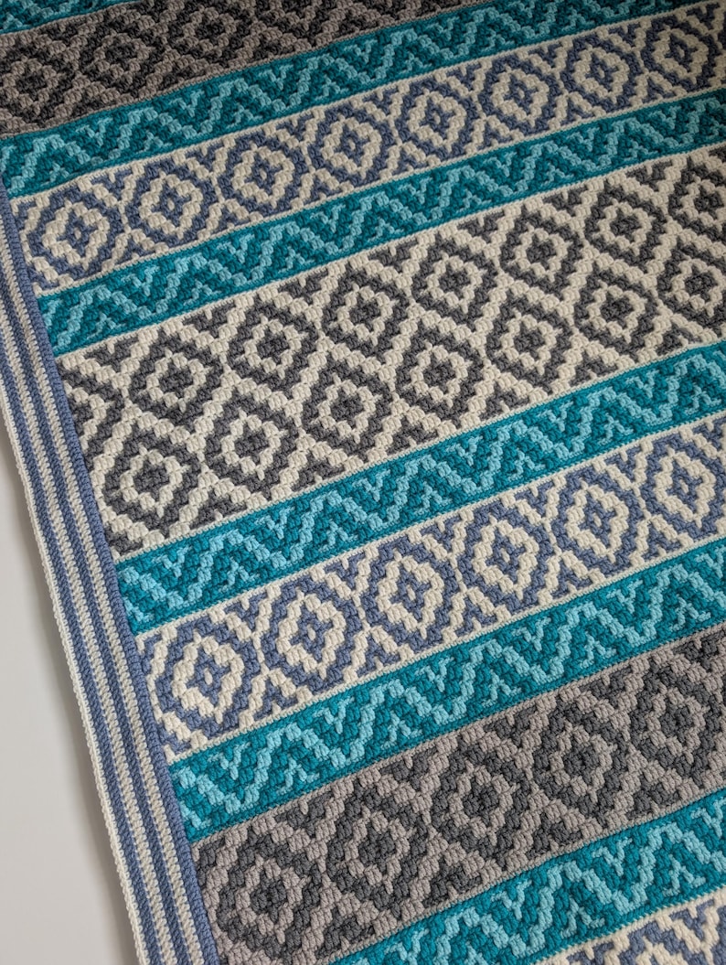 Crochet pattern Ocean Kisses Blanket