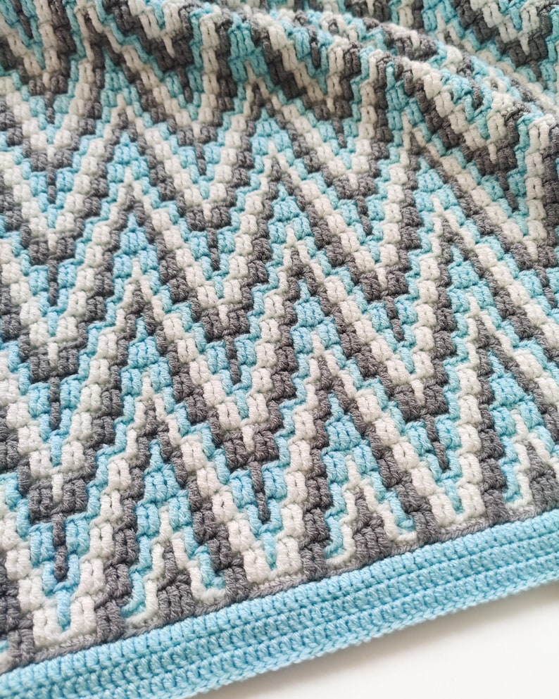 Crochet pattern Alpine Peaks Blanket