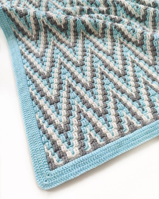 Crochet pattern Alpine Peaks Blanket
