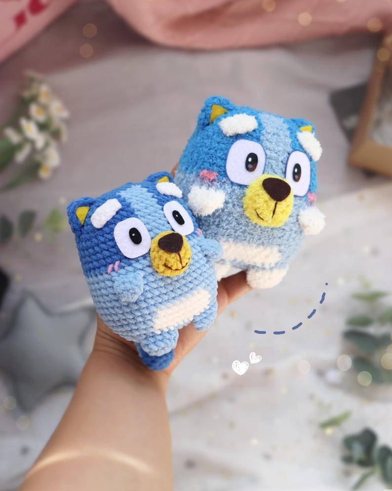 Bluey and Bingo- Amigurumi Crochet Pattern