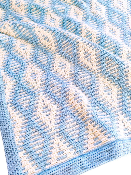 Crochet pattern Nordic Morning Breeze Blanket