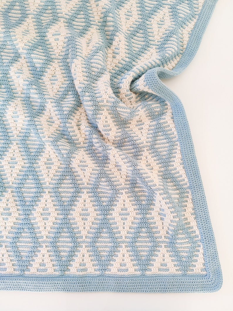 Crochet pattern Nordic Morning Breeze Blanket