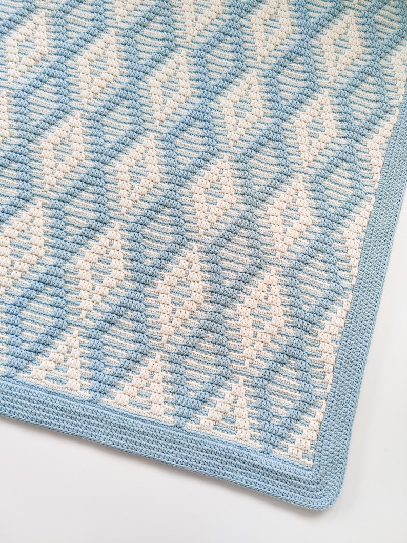 Crochet pattern Nordic Morning Breeze Blanket