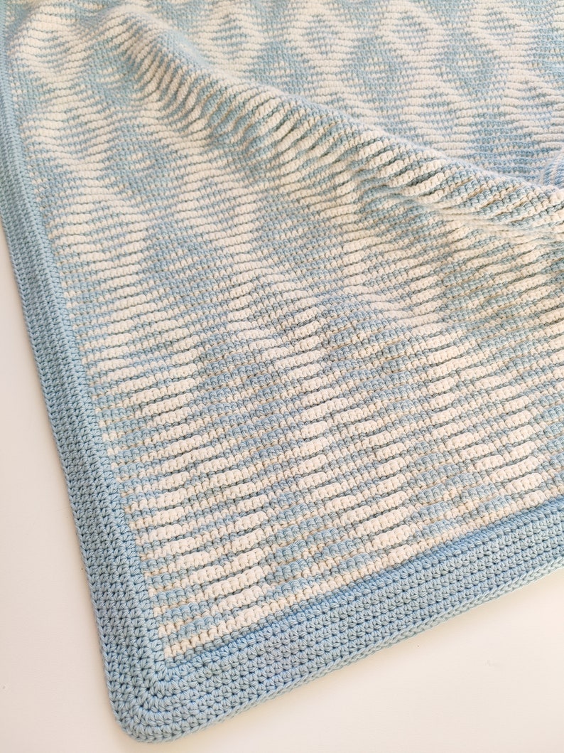 Crochet pattern Nordic Morning Breeze Blanket