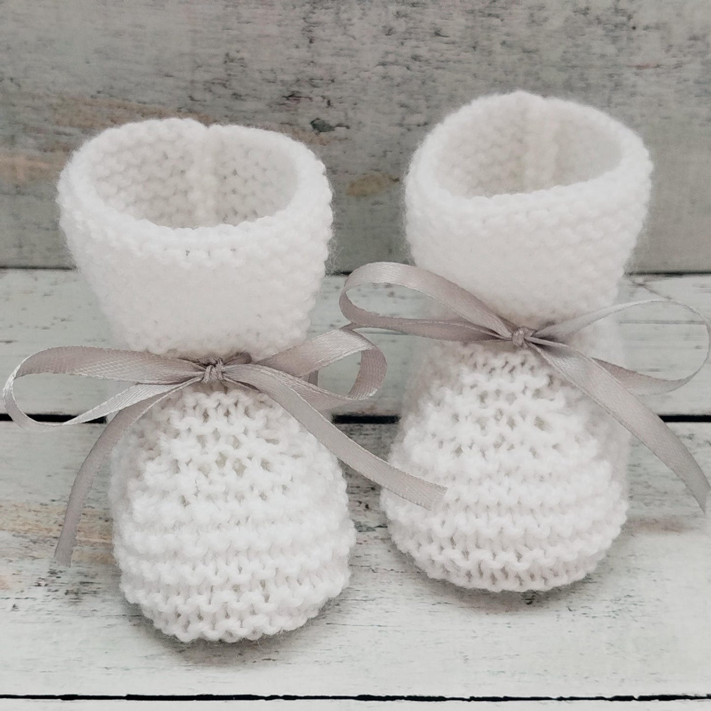 Handmade Wool Baby Booties Knitting Pattern