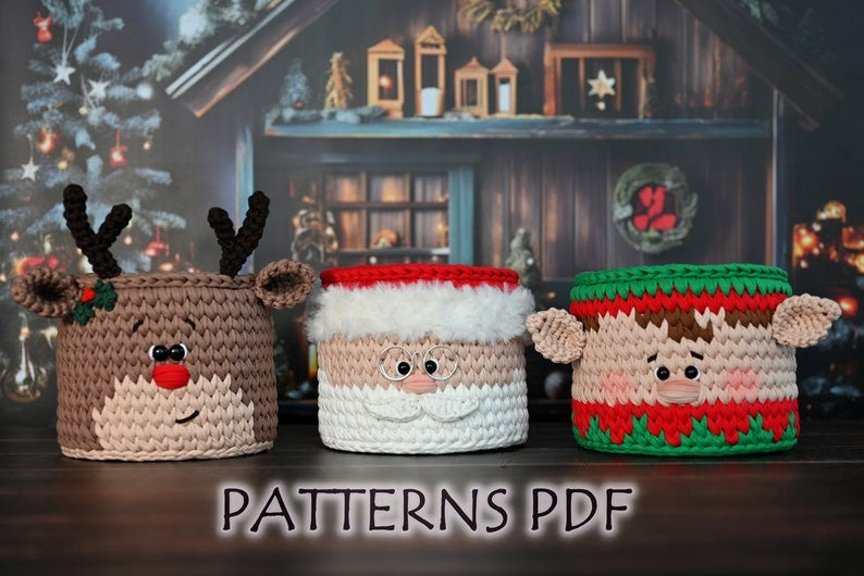3 crochet basket patterns