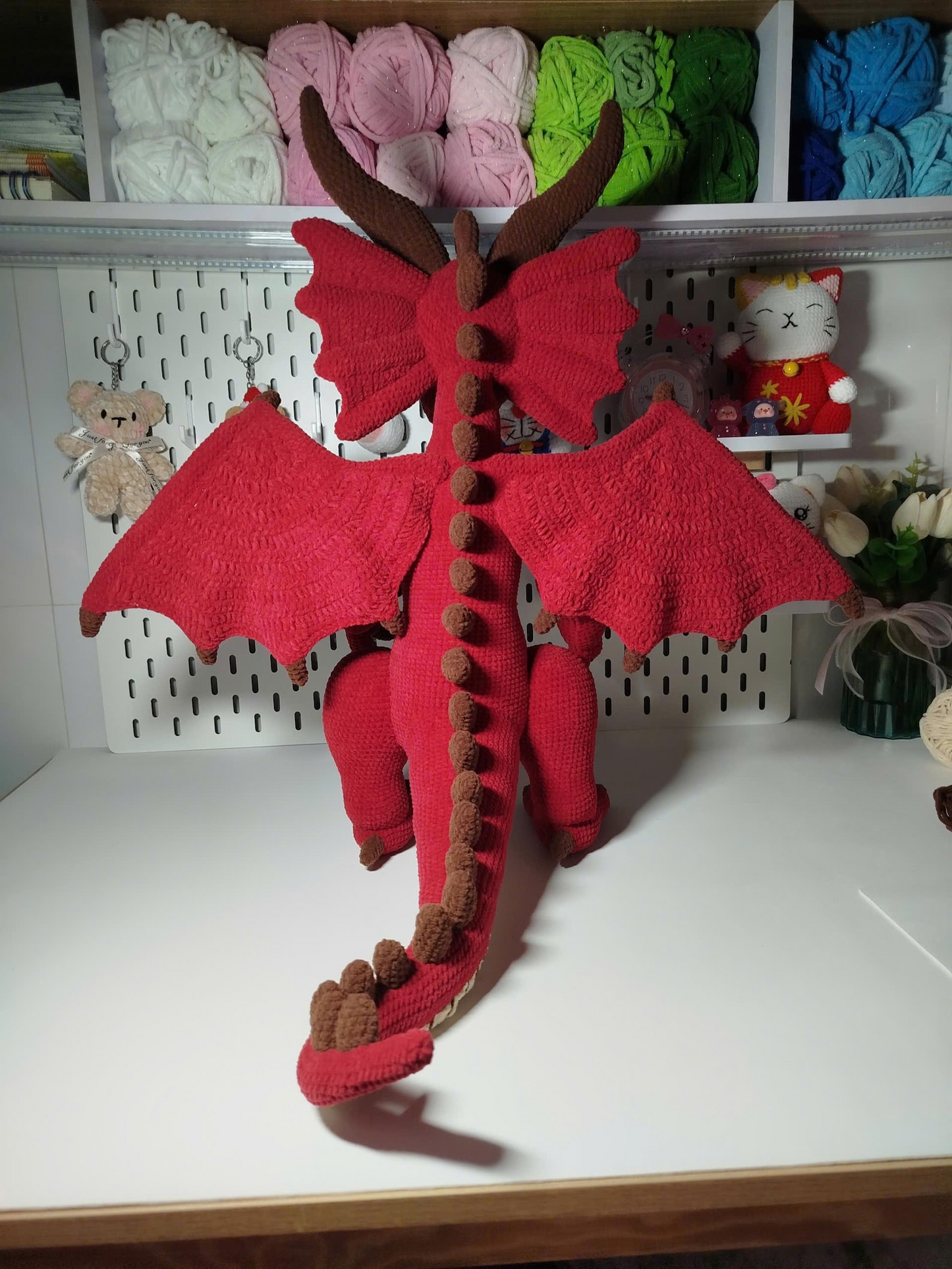 Red Dragon Amigurumi Crochet Pattern