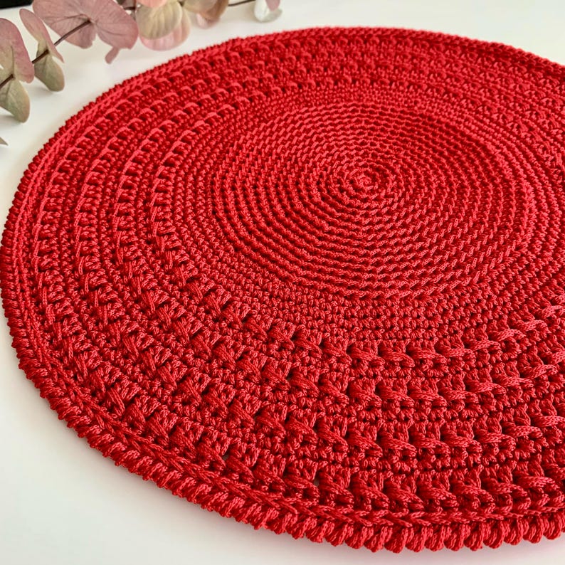 CROCHET PATTERN, Placemat Crochet Pattern
