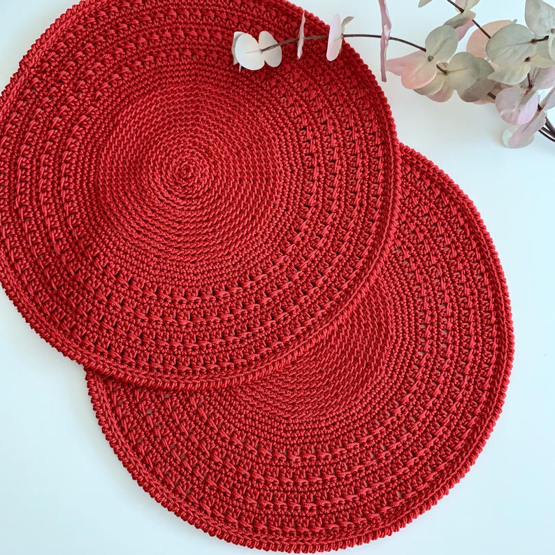 CROCHET PATTERN, Placemat Crochet Pattern