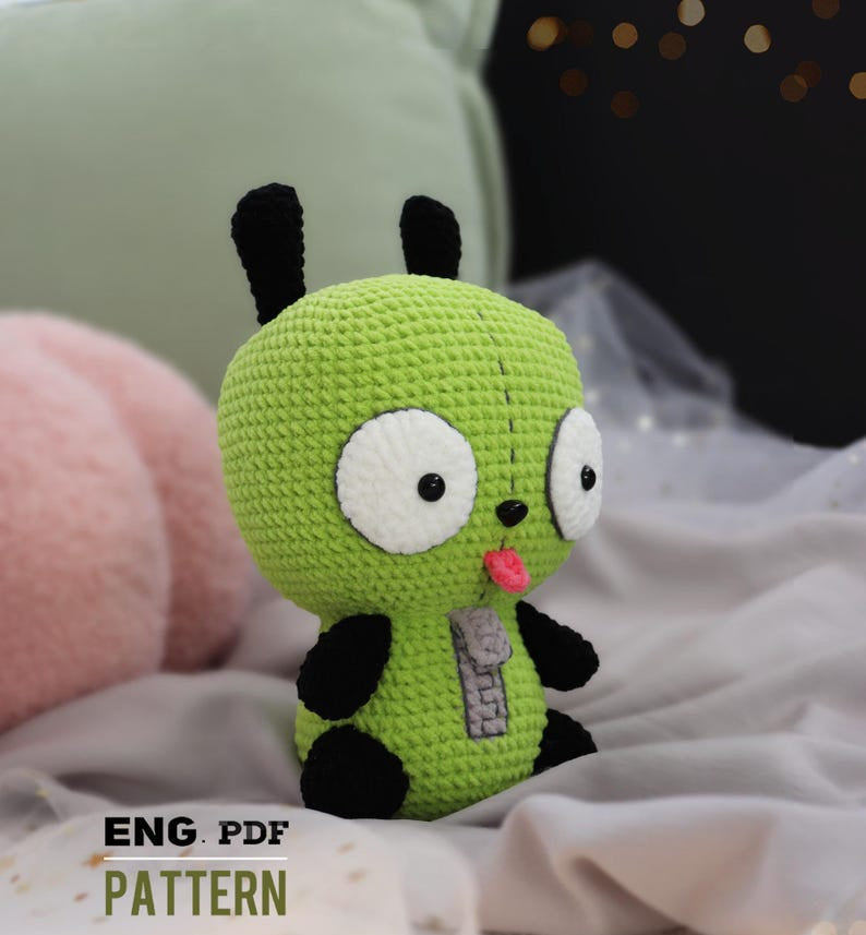 Gir-Invader Zim- Amigurumi Crochet Pattern