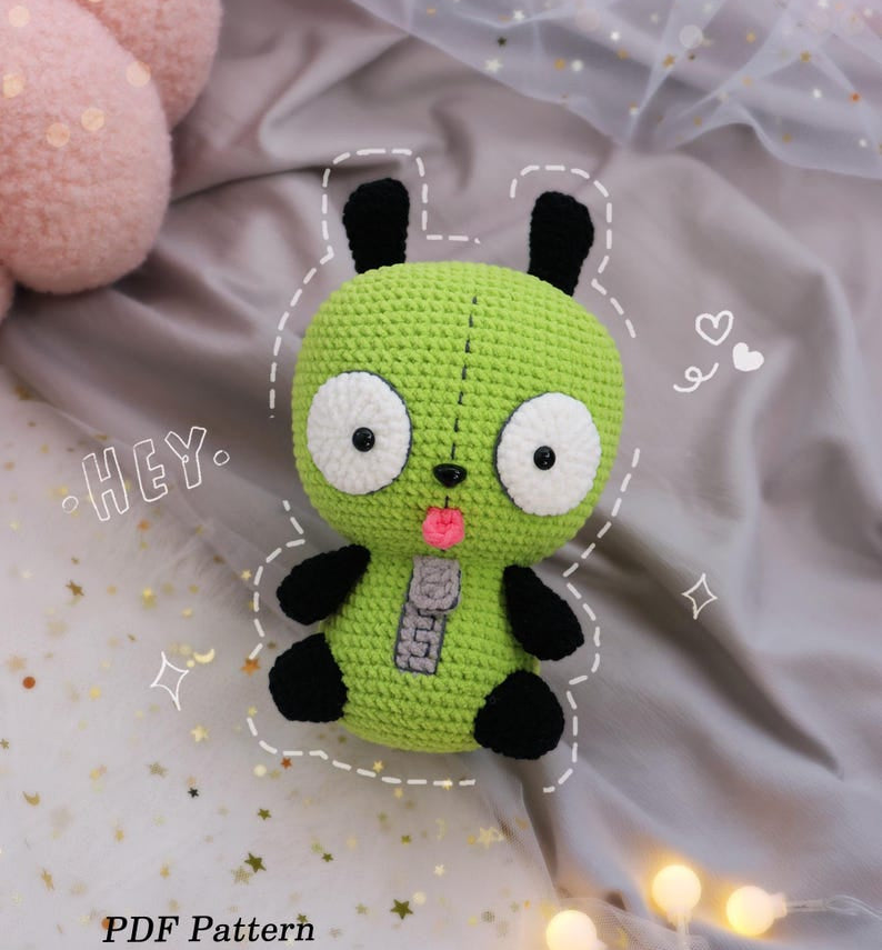 Gir-Invader Zim- Amigurumi Crochet Pattern