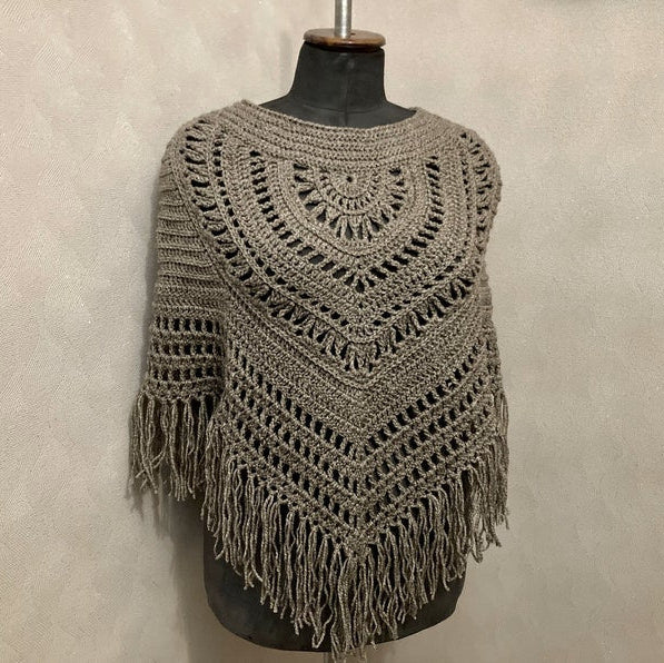 Deidra Crochet Poncho Pattern