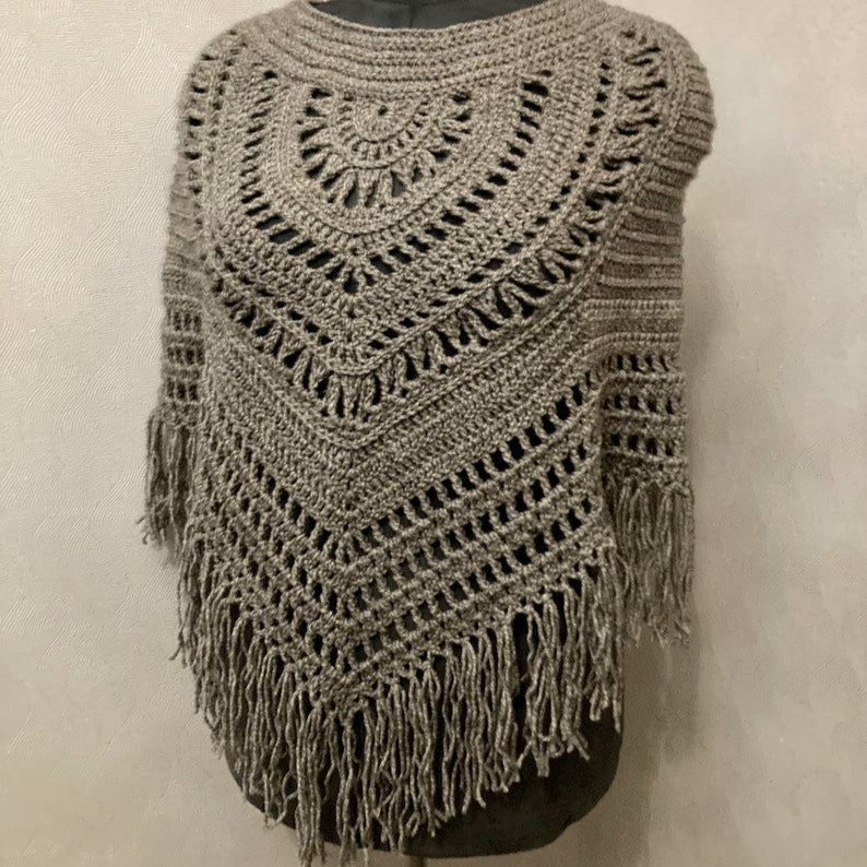 Deidra Crochet Poncho Pattern