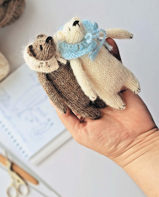 Mini Teddy Bear Knitting Pattern