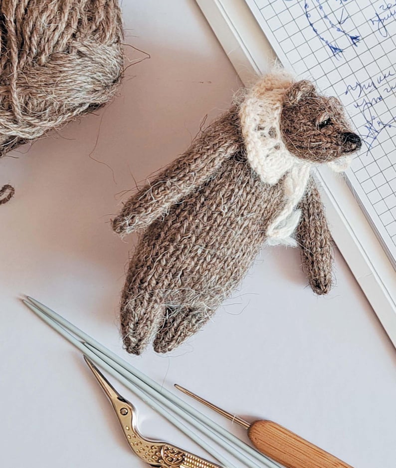 Mini Teddy Bear Knitting Pattern
