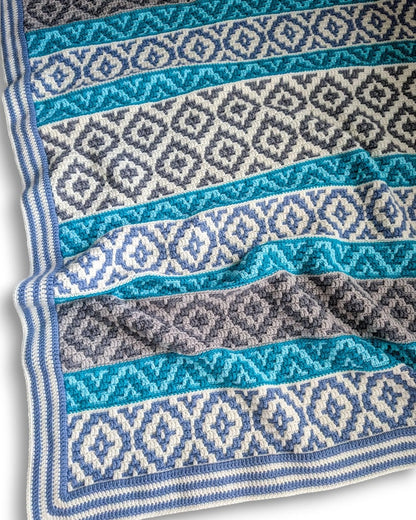 Crochet pattern Ocean Kisses Blanket