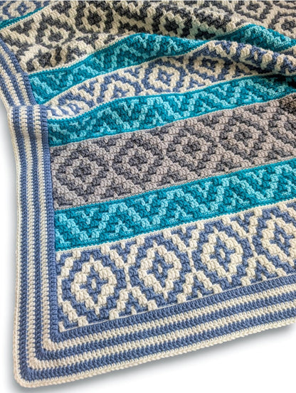 Crochet pattern Ocean Kisses Blanket