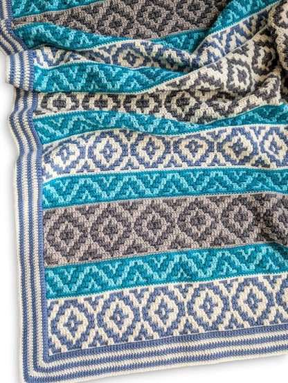Crochet pattern Ocean Kisses Blanket