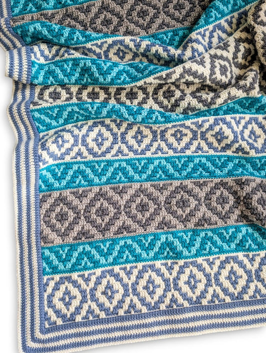Crochet pattern Ocean Kisses Blanket
