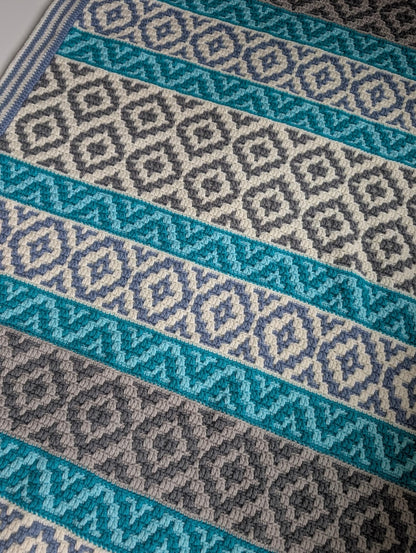 Crochet pattern Ocean Kisses Blanket