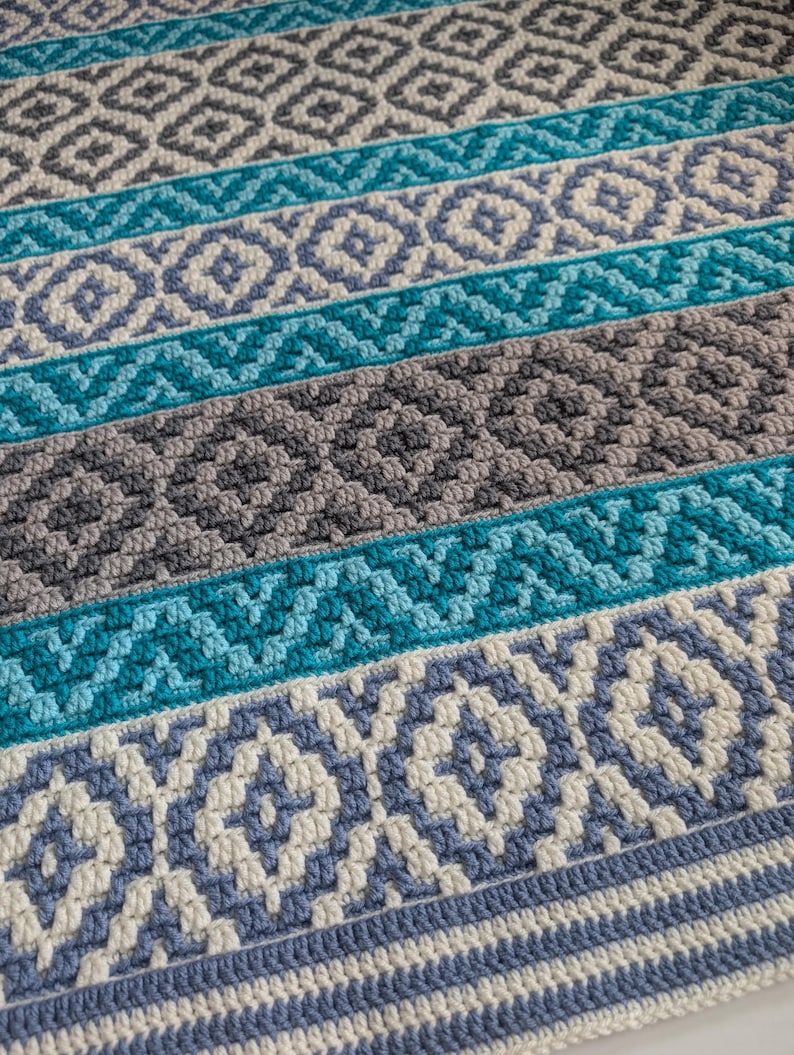 Crochet pattern Ocean Kisses Blanket