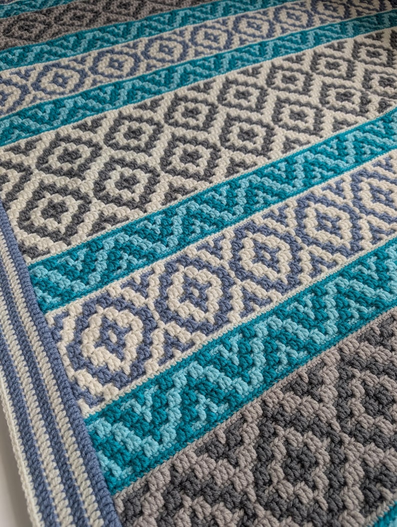 Crochet pattern Ocean Kisses Blanket