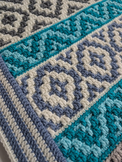 Crochet pattern Ocean Kisses Blanket