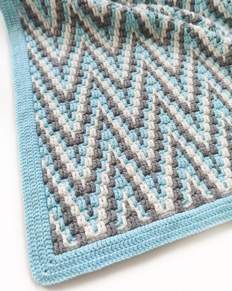 Crochet pattern Alpine Peaks Blanket