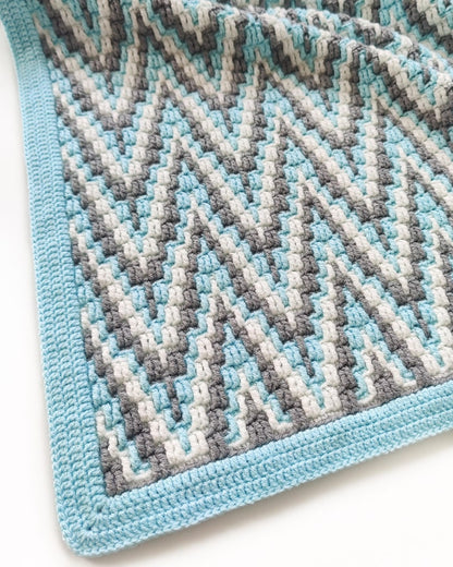 Crochet pattern Alpine Peaks Blanket