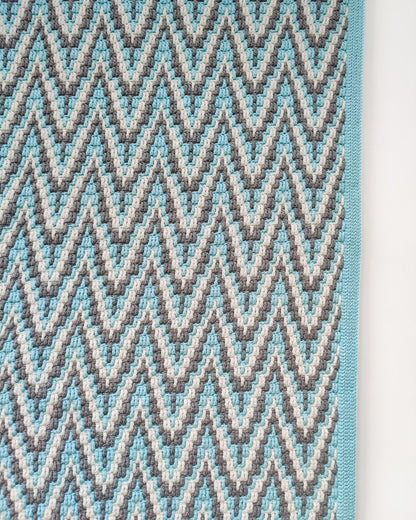 Crochet pattern Alpine Peaks Blanket