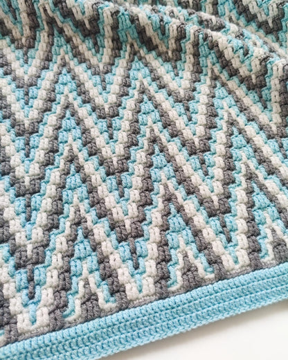 Crochet pattern Alpine Peaks Blanket