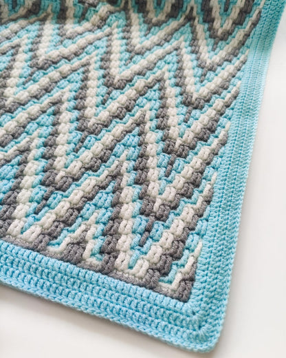 Crochet pattern Alpine Peaks Blanket
