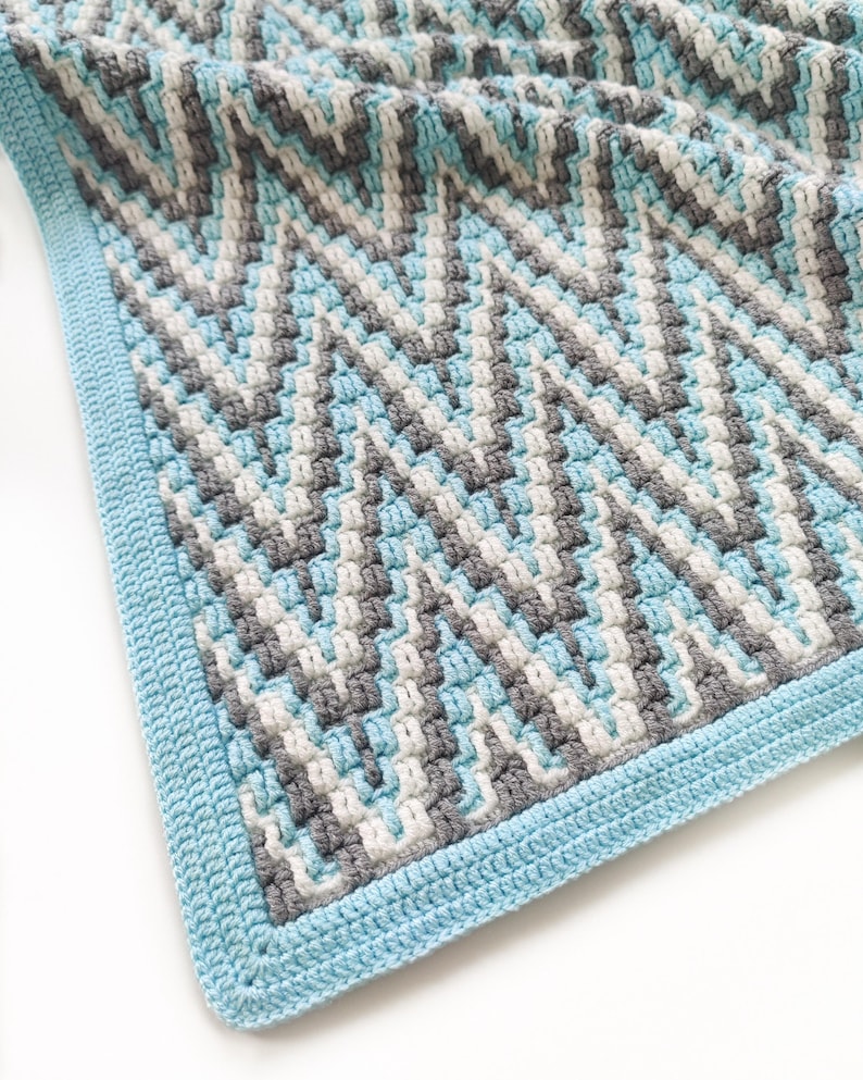 Crochet pattern Alpine Peaks Blanket