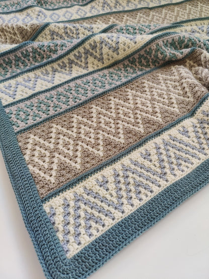 Crochet pattern Sea Crystals Blanket