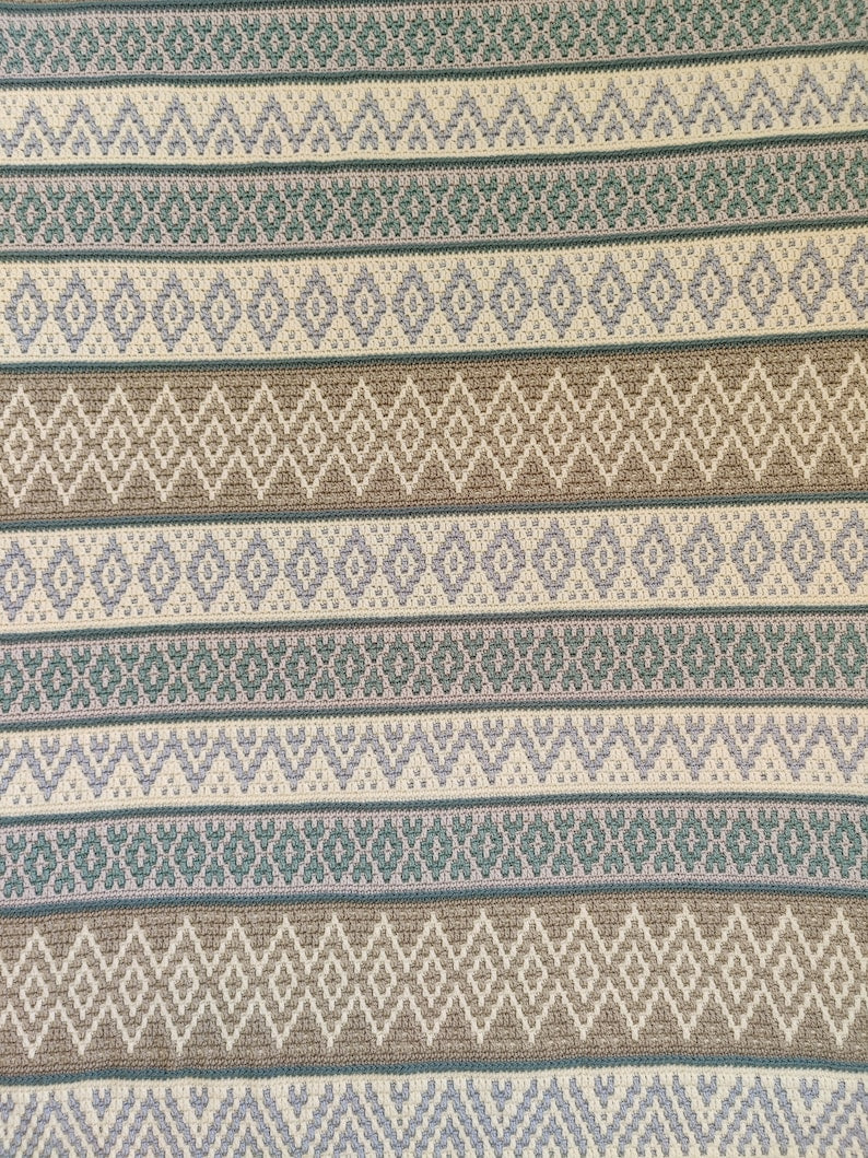 Crochet pattern Sea Crystals Blanket