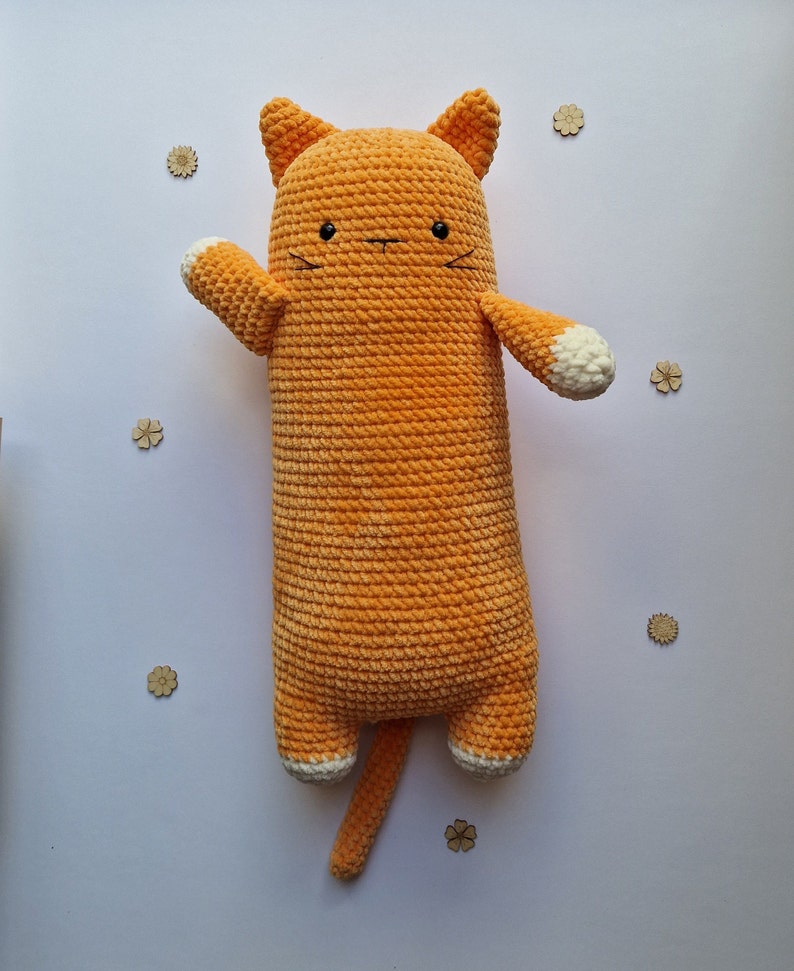 Big long cat crochet pattern