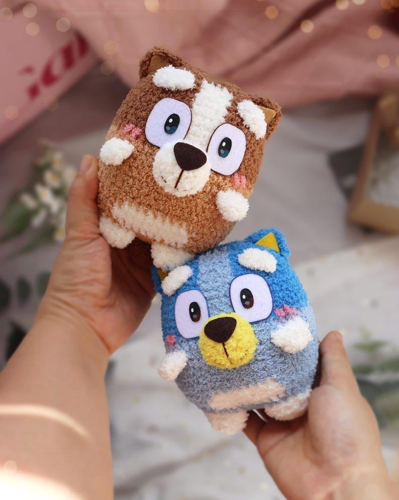 Bluey and Bingo- Amigurumi Crochet Pattern