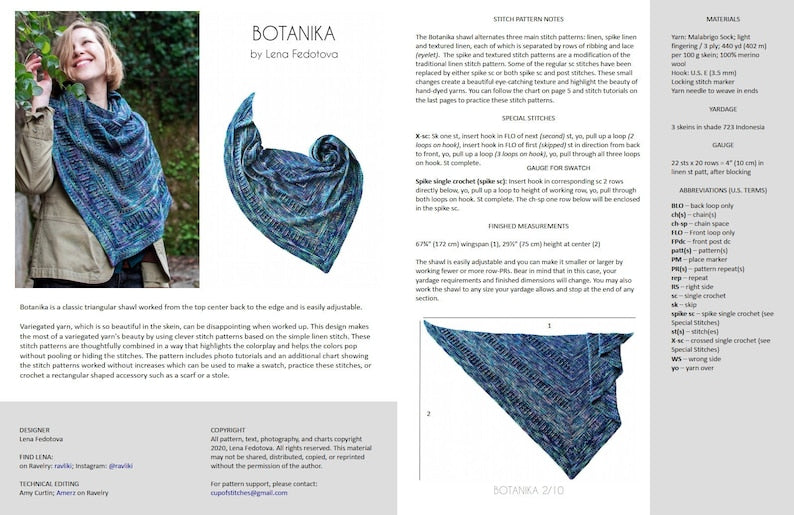 Botanika Shawl Crochet Pattern