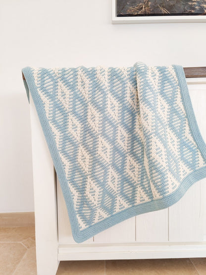 Crochet pattern Nordic Morning Breeze Blanket