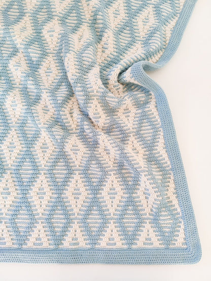 Crochet pattern Nordic Morning Breeze Blanket