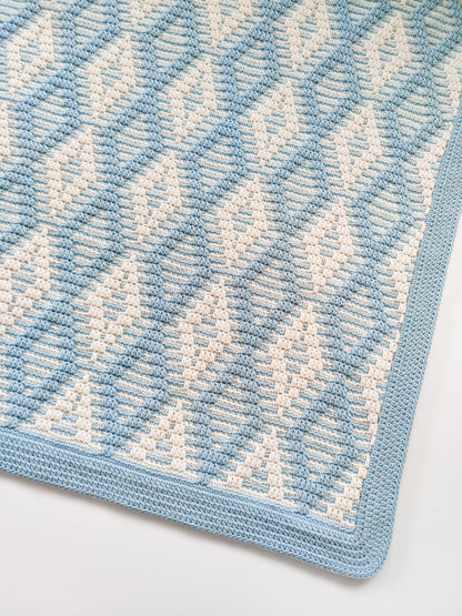 Crochet pattern Nordic Morning Breeze Blanket