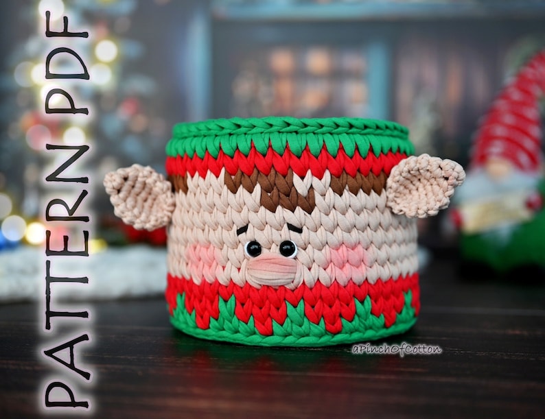 Elf basket crochet PATTERN