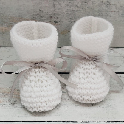 Handmade Wool Baby Booties Knitting Pattern