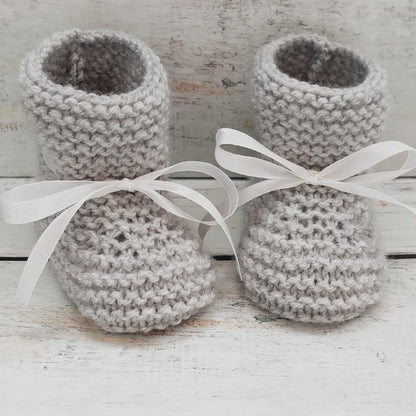 Handmade Wool Baby Booties Knitting Pattern
