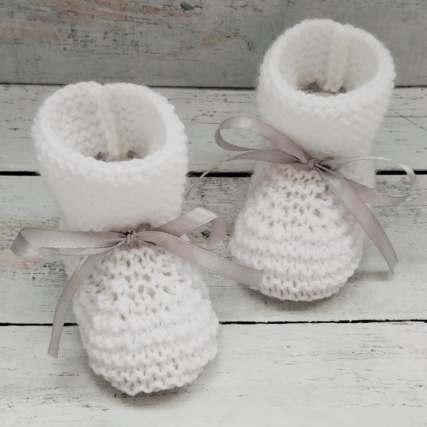 Handmade Wool Baby Booties Knitting Pattern