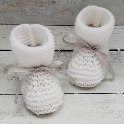 Handmade Wool Baby Booties Knitting Pattern