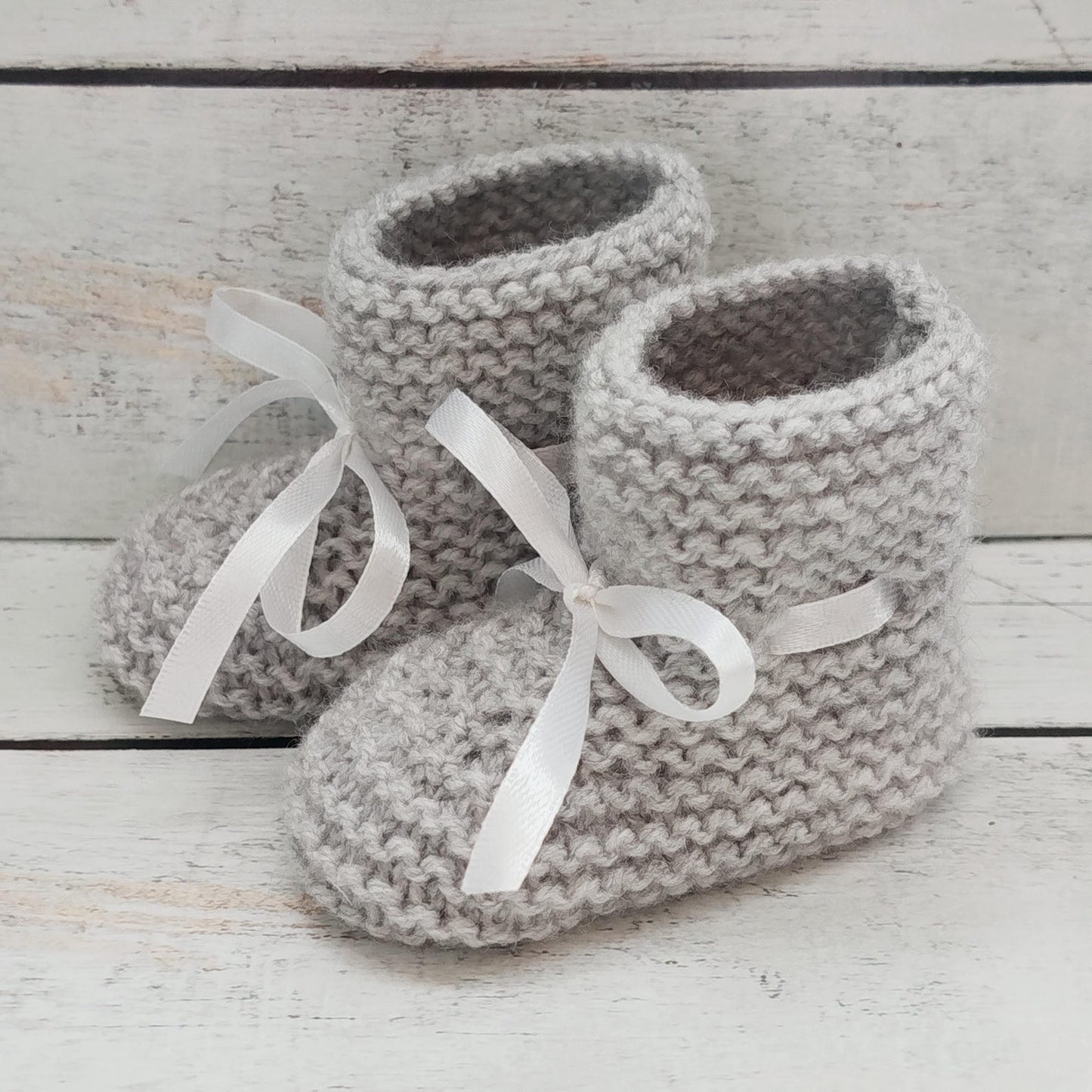 Handmade Wool Baby Booties Knitting Pattern